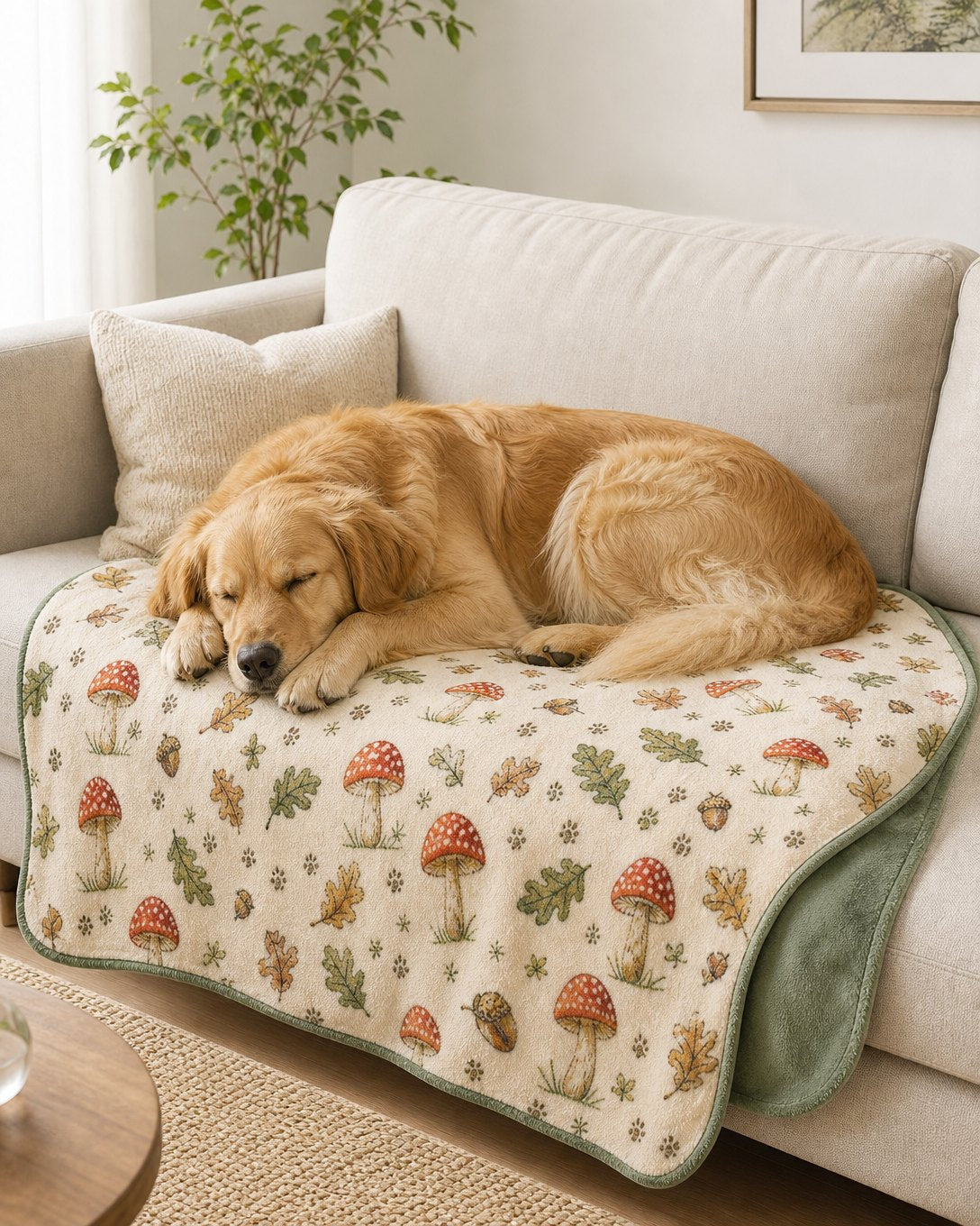 Toadstool Trail Pet Blanket, image 5