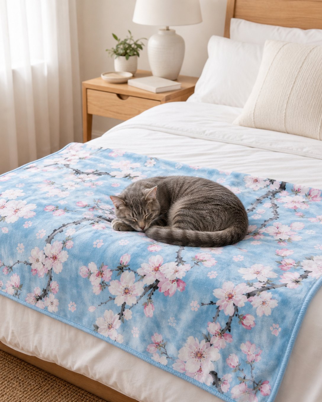 Apple Blossom Sky Pet Blanket, image 5