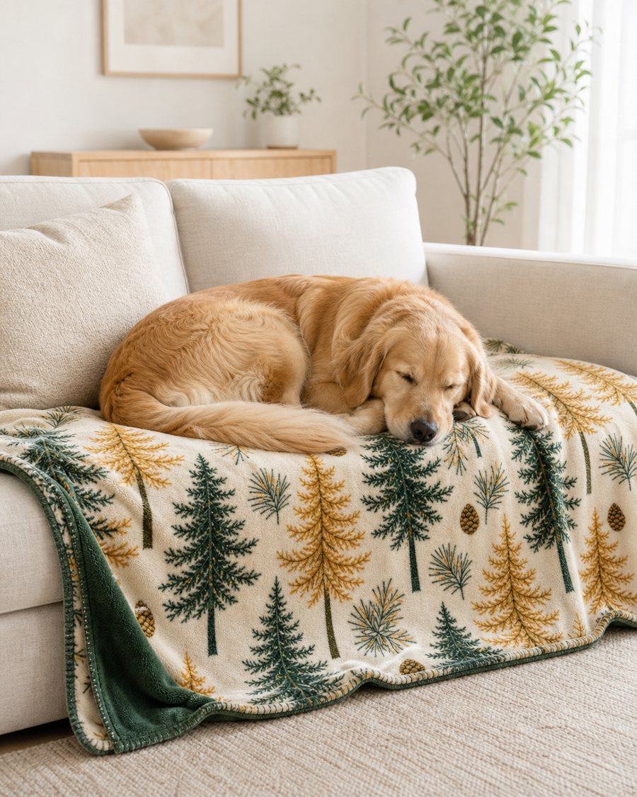 Woodland Walk collection: Golden Larch pet blanket