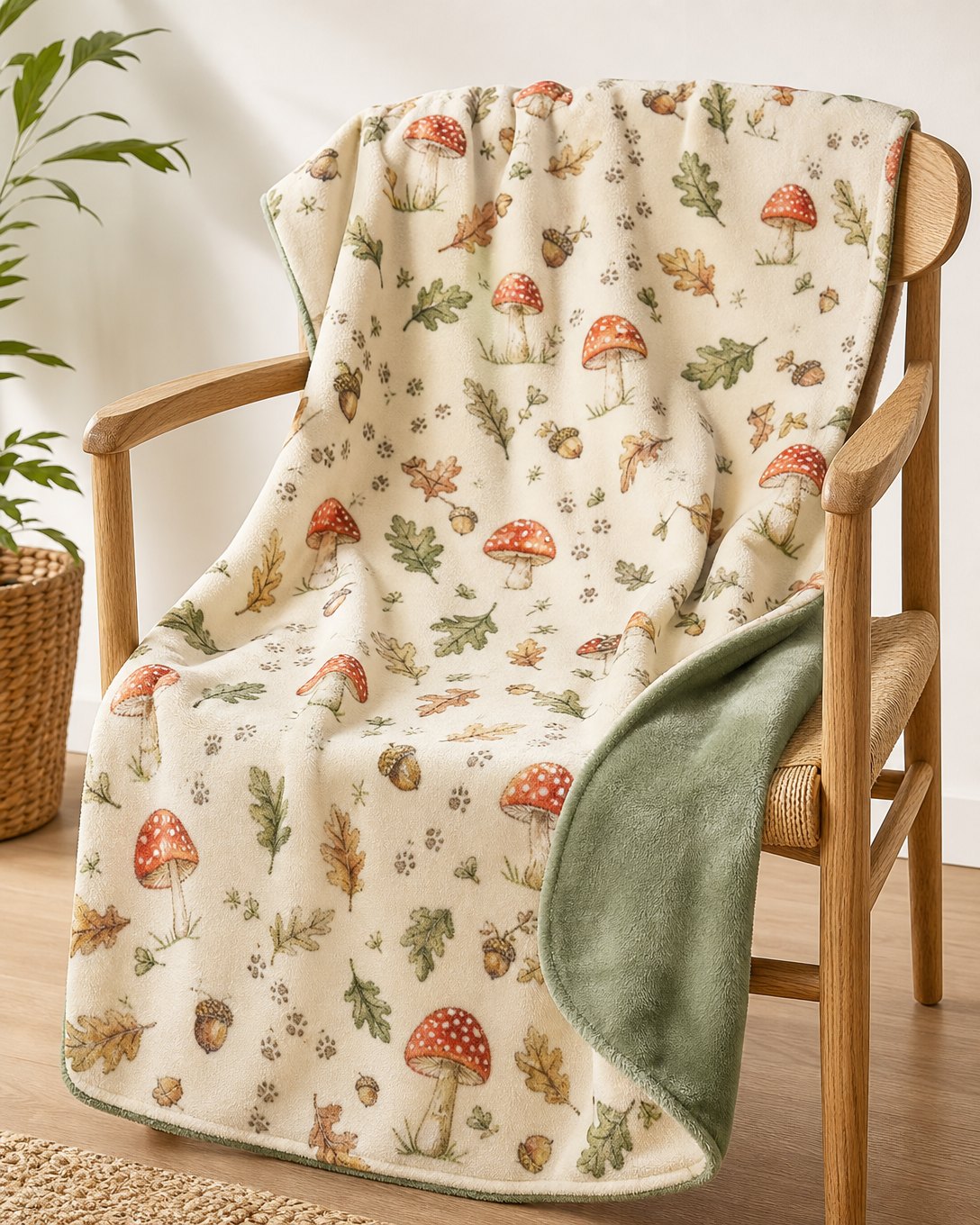 Toadstool Trail Pet Blanket, image 1