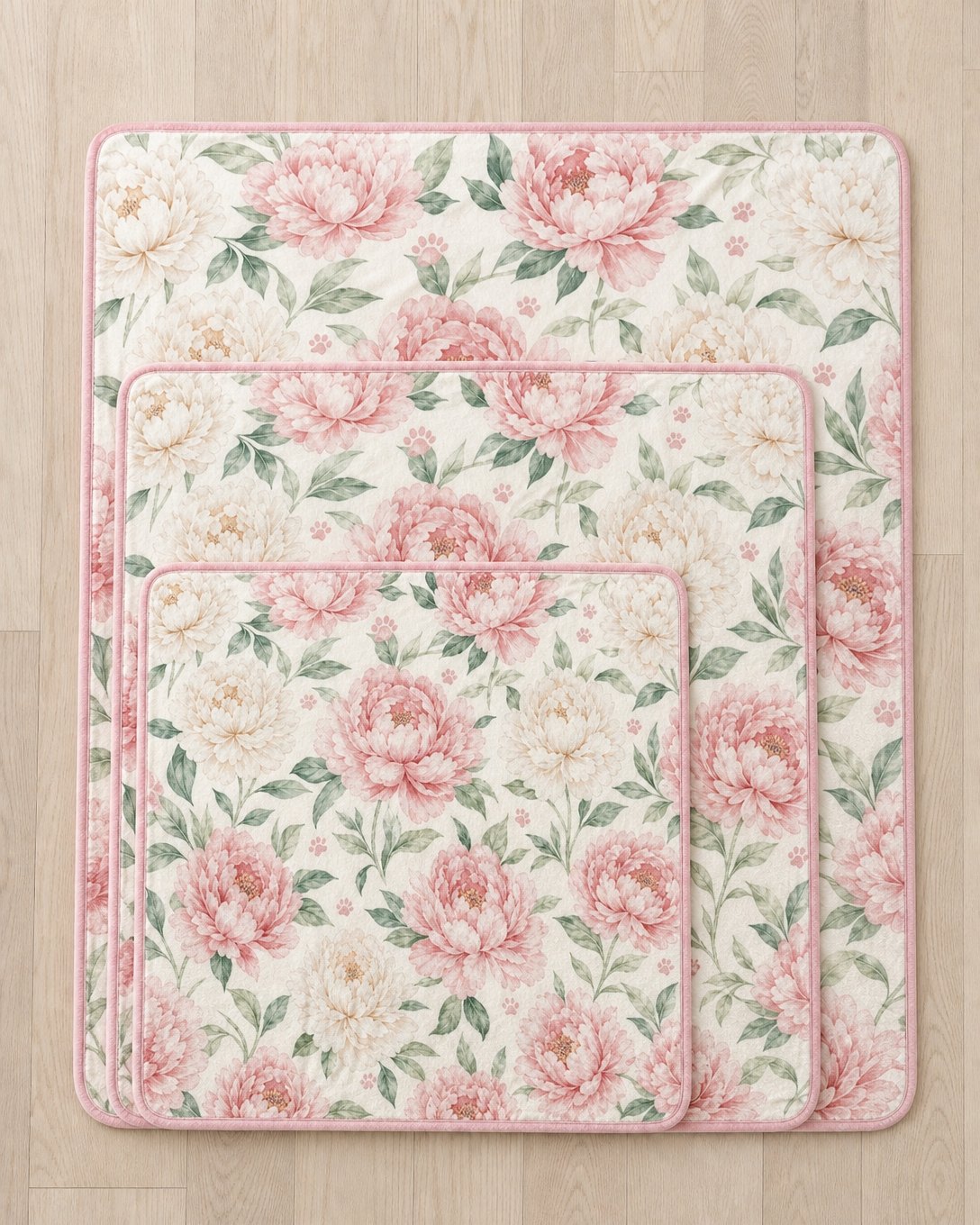 Blush Peony Pet Blanket, image 3