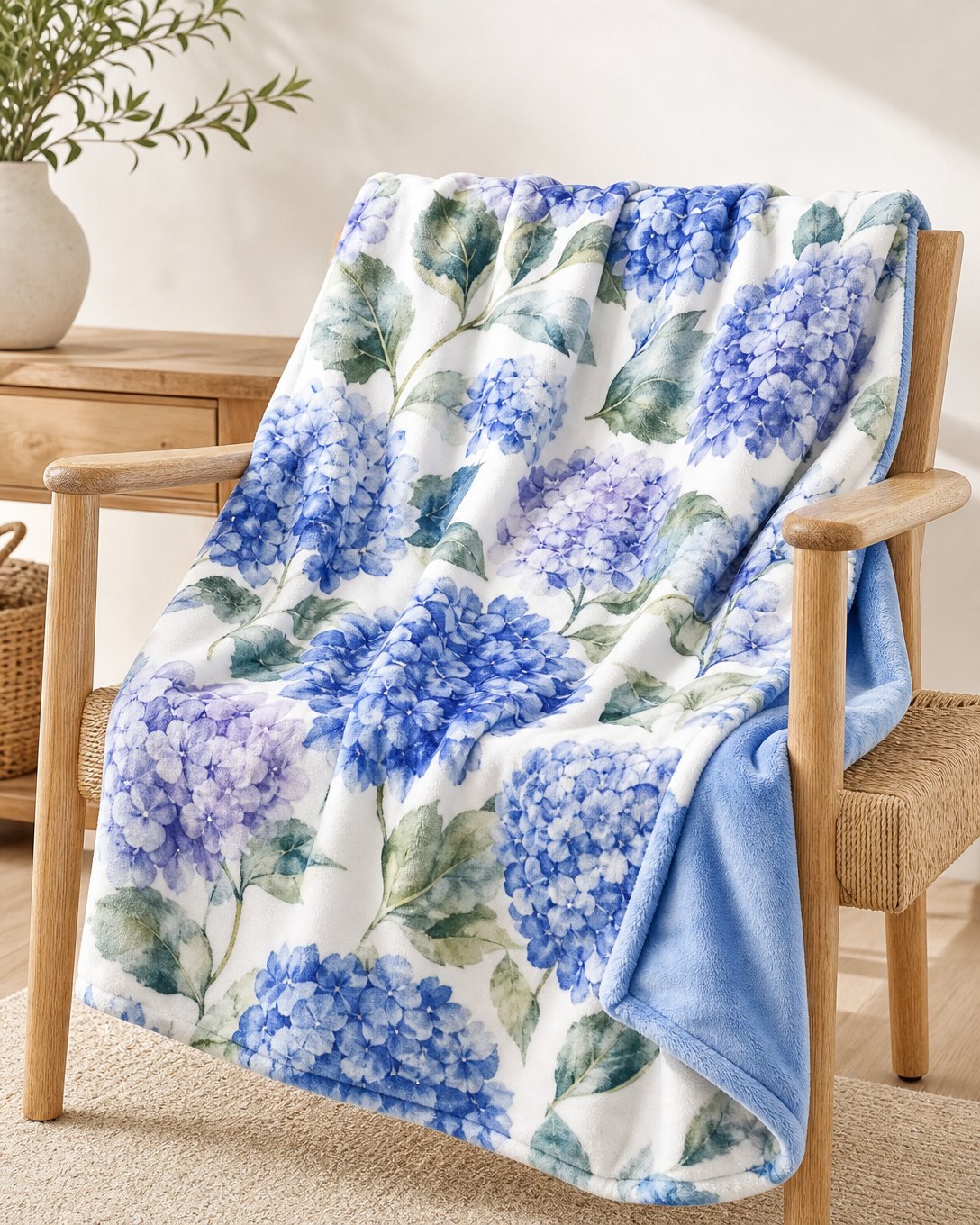 Blue Hydrangea Pet Blanket, image 1