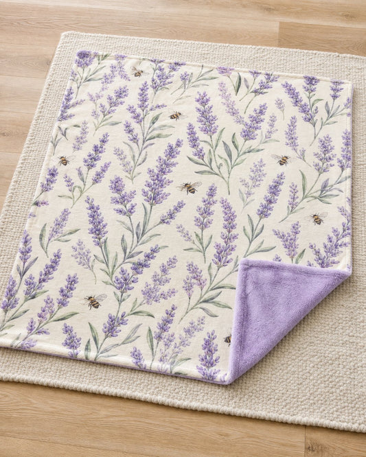 Lavender & Bee Pet Blanket, image 1
