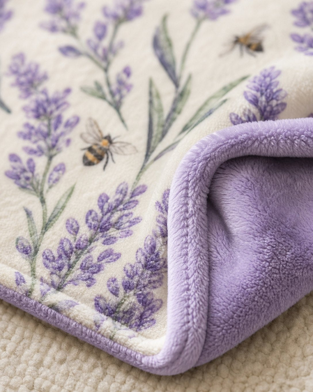 Lavender & Bee Pet Blanket, image 4