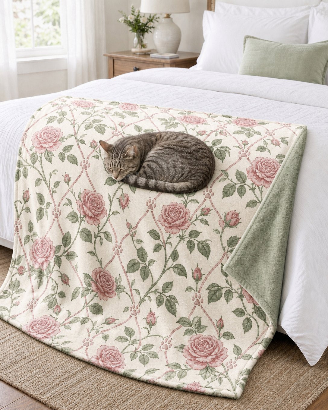 Rose Trellis Pet Blanket, image 5