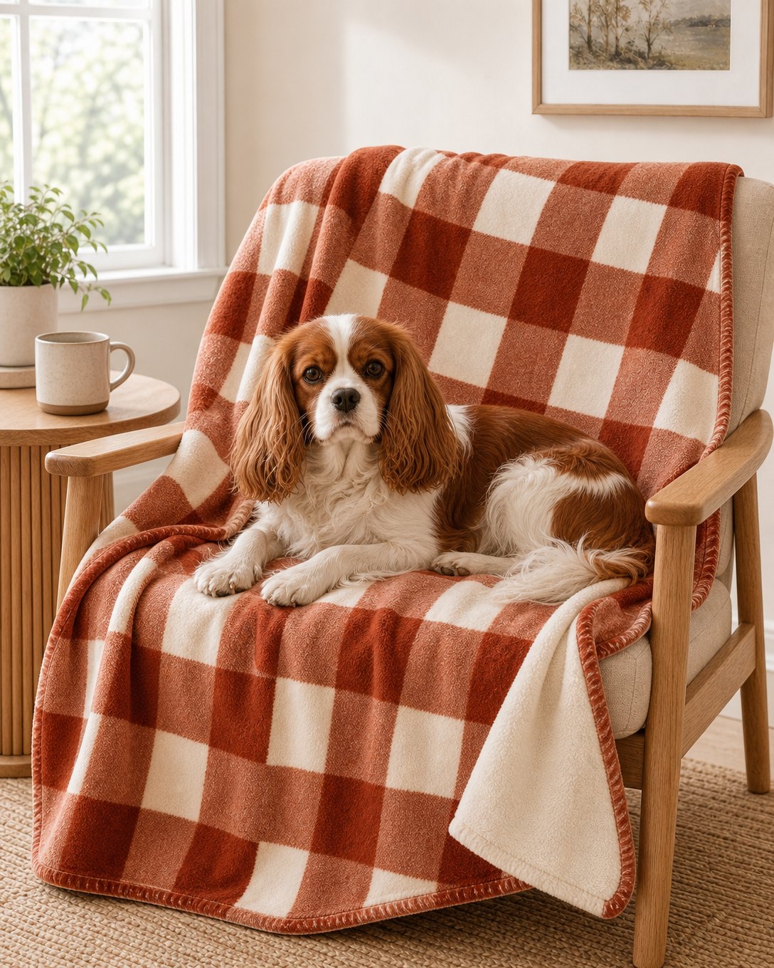 Rust Buffalo Check Pet Blanket, image 5