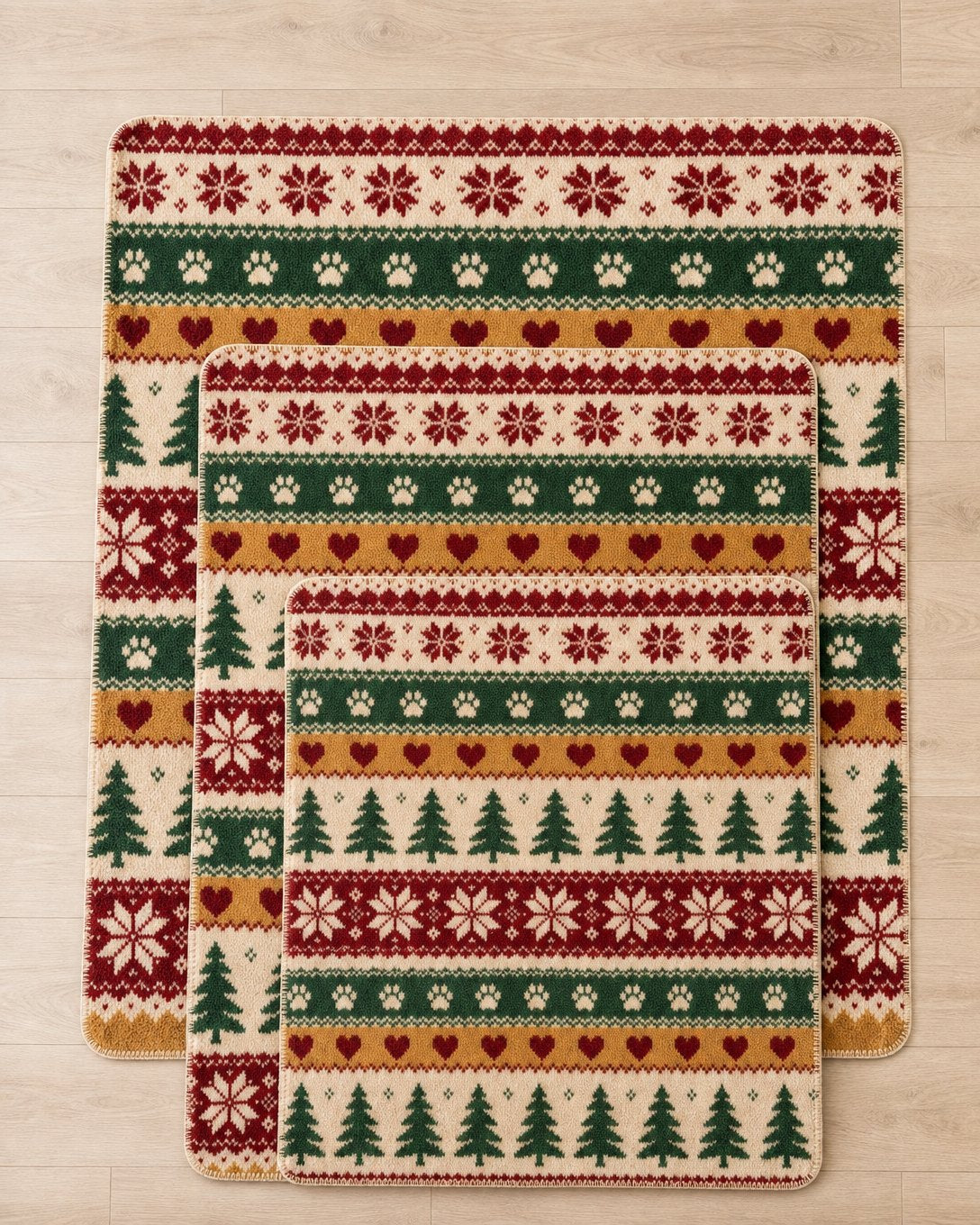 Fair Isle Paws Pet Blanket, image 3