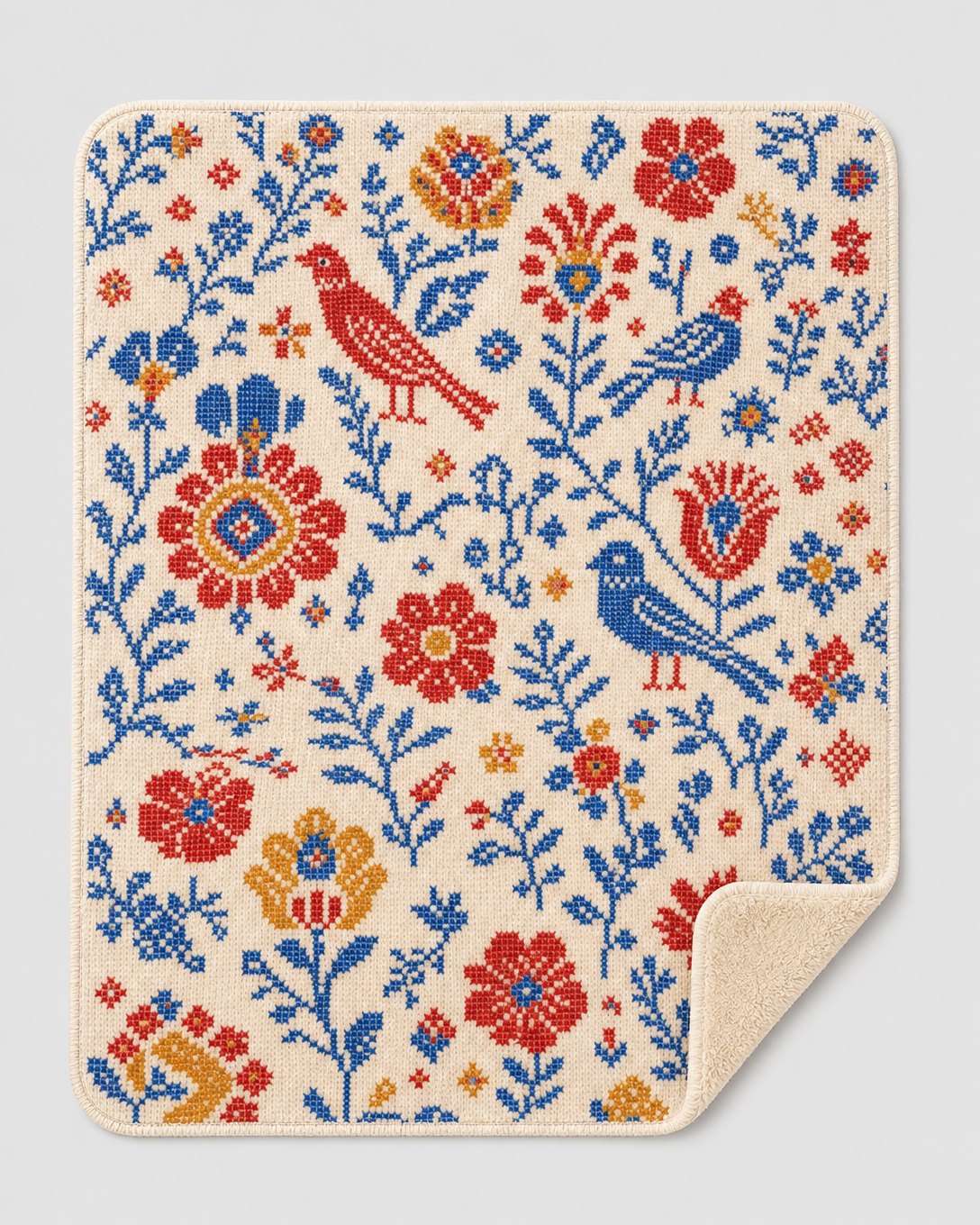 Cross-Stitch Garden Pet Blanket, image 2