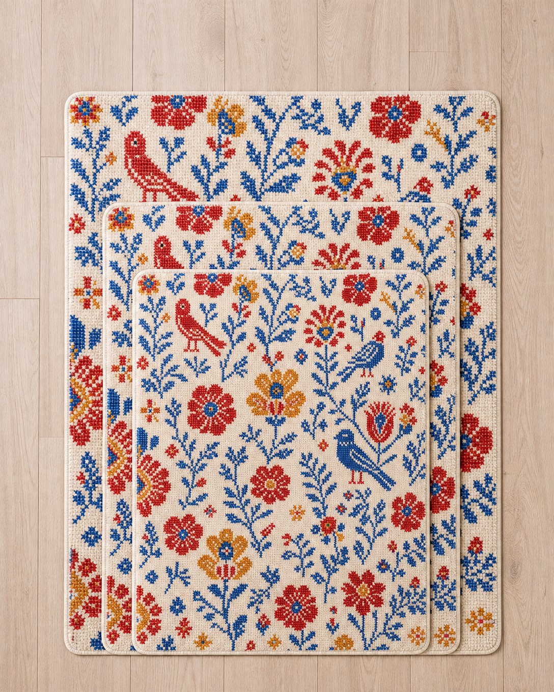 Cross-Stitch Garden Pet Blanket, image 3