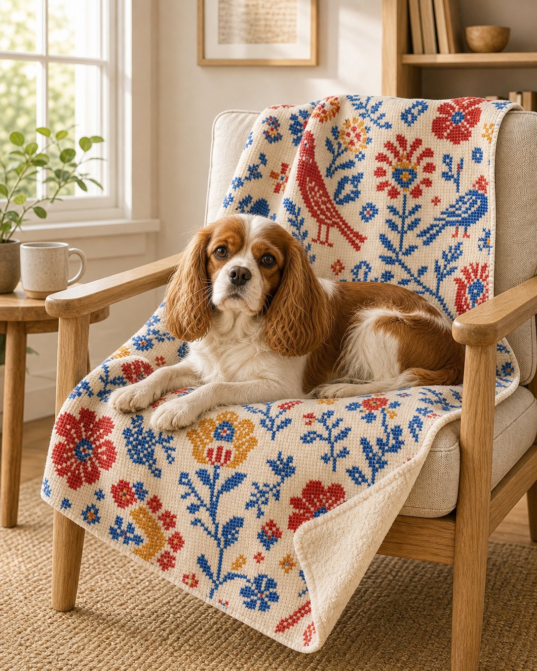 Cross-Stitch Garden Pet Blanket, image 5