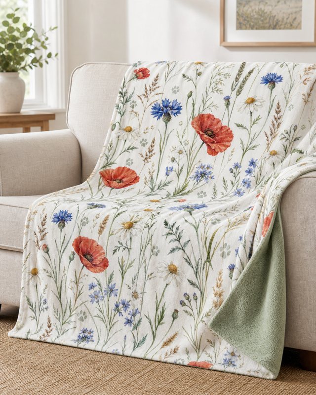 Wildflower Meadow pet blanket